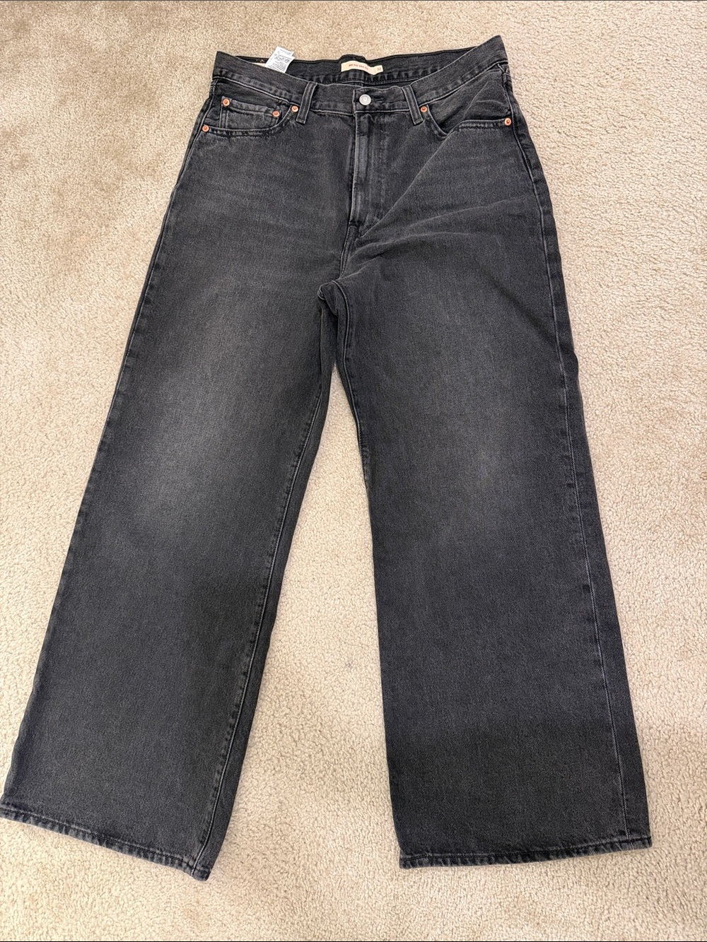 Levi's Black Wide-Leg Jeans